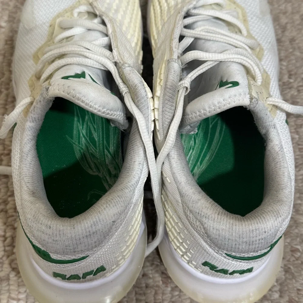 Nike Court Zoom Vapor 4 Rafa Nadal White and Kelly Green Sneakers Men’s Size 8.5
